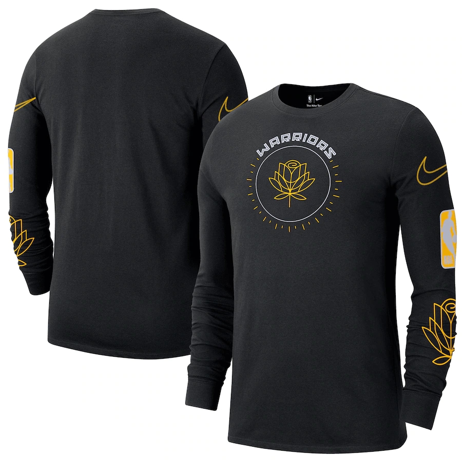 Men's Golden State Warriors Black 2022/23 City Edition Essential Expressive Long Sleeve T-Shirt Men's Golden State Warriors Black 2022/23 City Edition Essential Expressive Long Sleeve T-Shirt